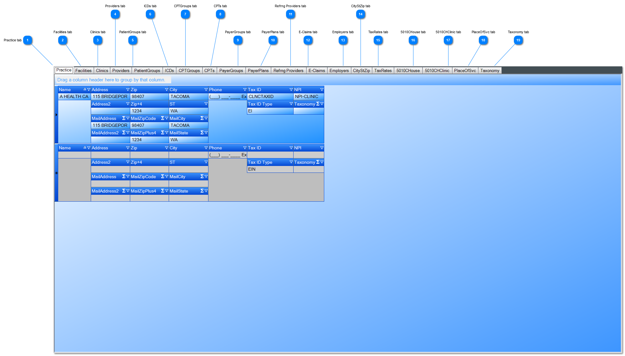Administration / Tables