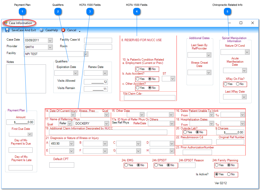 Case Screen