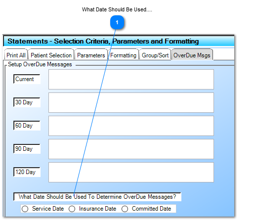 Overdue Msgs To Be Printed On Statements