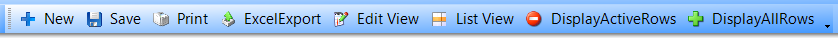 1. Tables Toolbar Menu