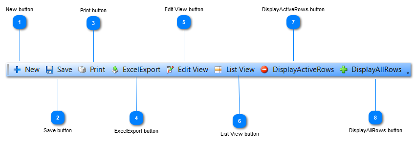 Toolbar - Actions
